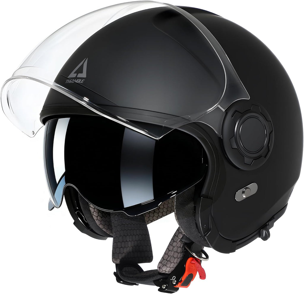 Convertible Full Face Motorcycle Helmet DOT Approved for Men Women | Detachable mask transforms to 3/4 open face