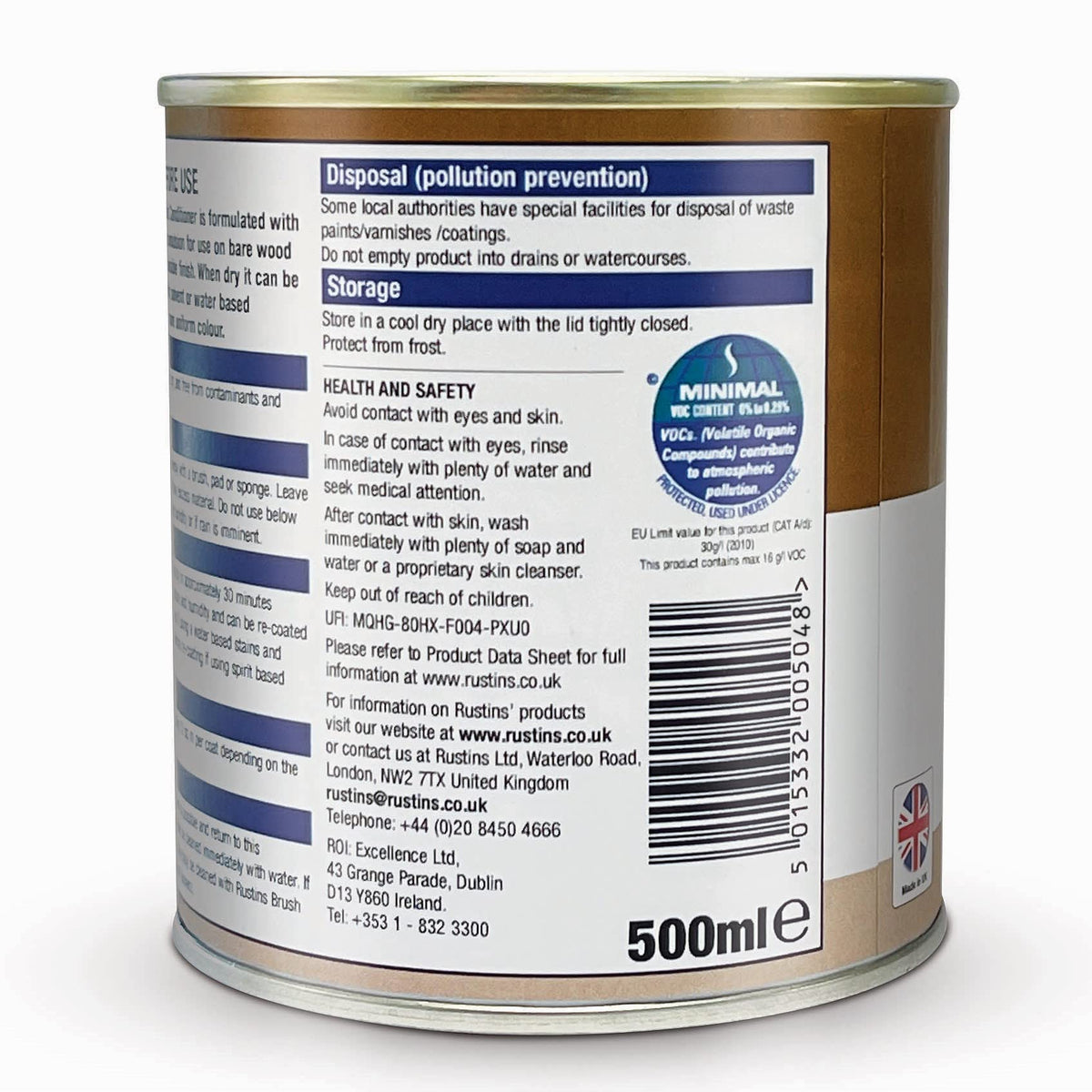 Quick Dry Pre-Stain Wood Conditioner 500ml