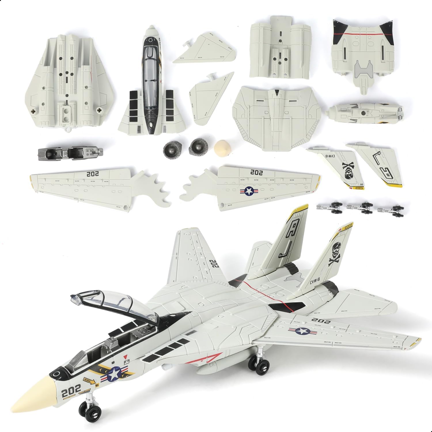 F-14 Tomcat 3D Quick Build Model Kit – Fighter Jet Aircraft Puzzle, Precision DIY Military Aircraft Building Kit for
