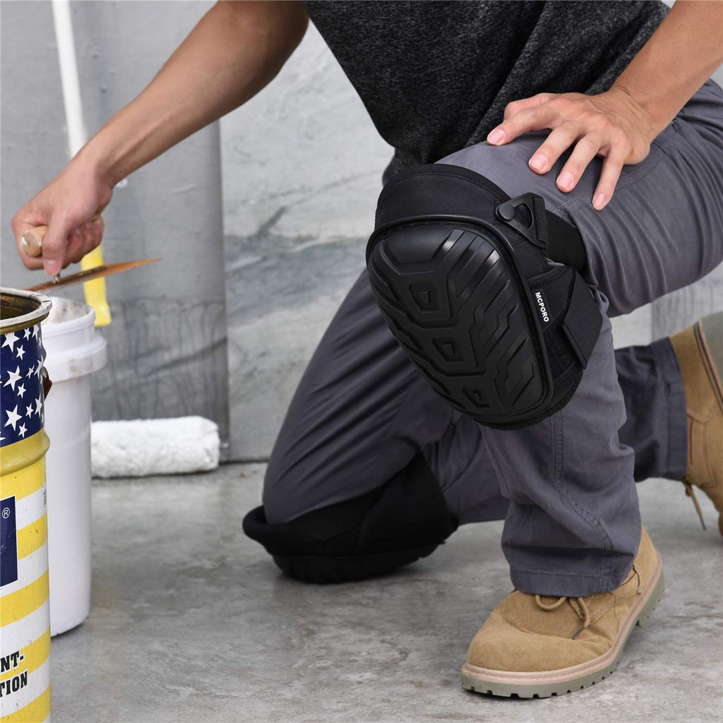 Professional Knee Pads for Work – Breathable Heavy Duty Construction Pads With Foam Padding for Construction