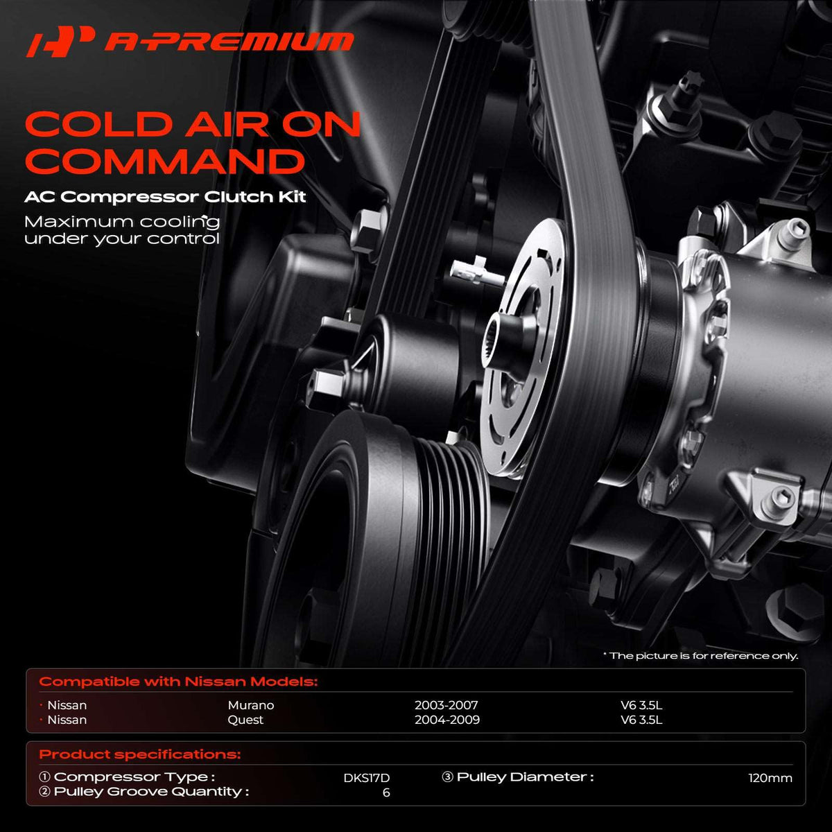 A-Premium Air Conditioner AC Compressor Clutch Kit