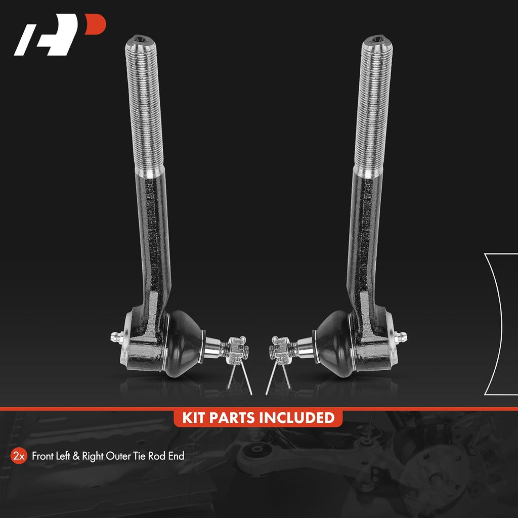 A-Premium 2-Pack Front Outer Tie Rod End, Compatible with Chevy, GMC, Isuzu