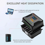 30A 12V/24V/36V/48V PWM Solar Charge Controller w/ LCD Display USB Port for AGM, Gel, Flooded and Lithium Battery,for
