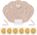 Carbou 21 PCS Colostomy Bags Ostomy Supplies Clamp Drainable Pouches for Colostomy Ileostomy Stoma Care with Measure