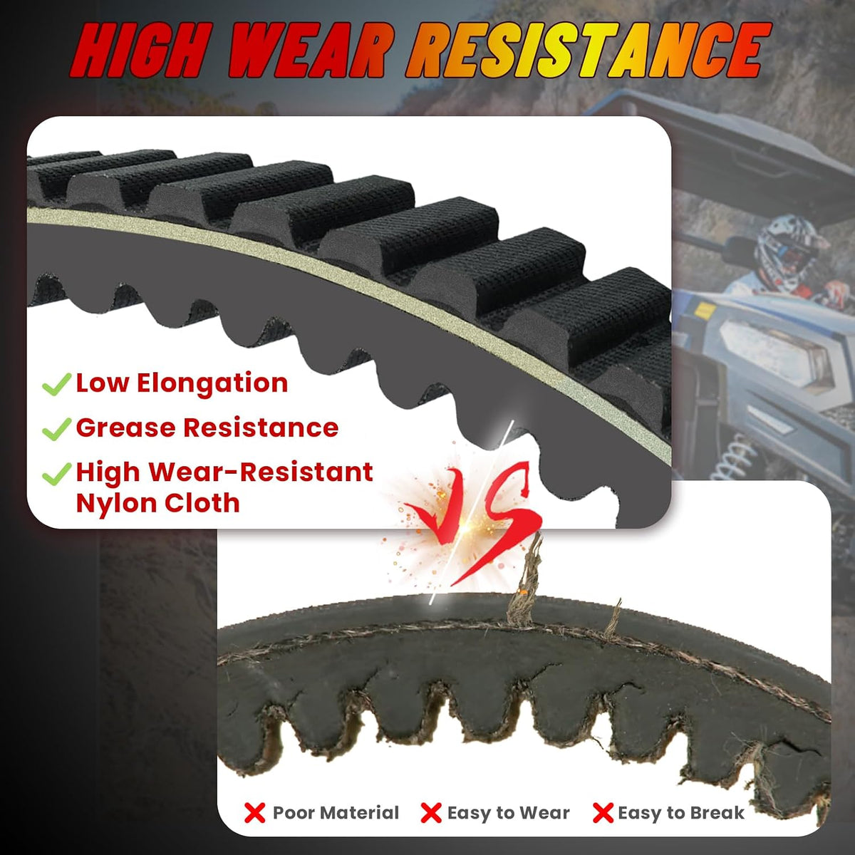 StarknightMT CVT Drive Belt Compatible with Hisun Axis MSU 500 550 700 750