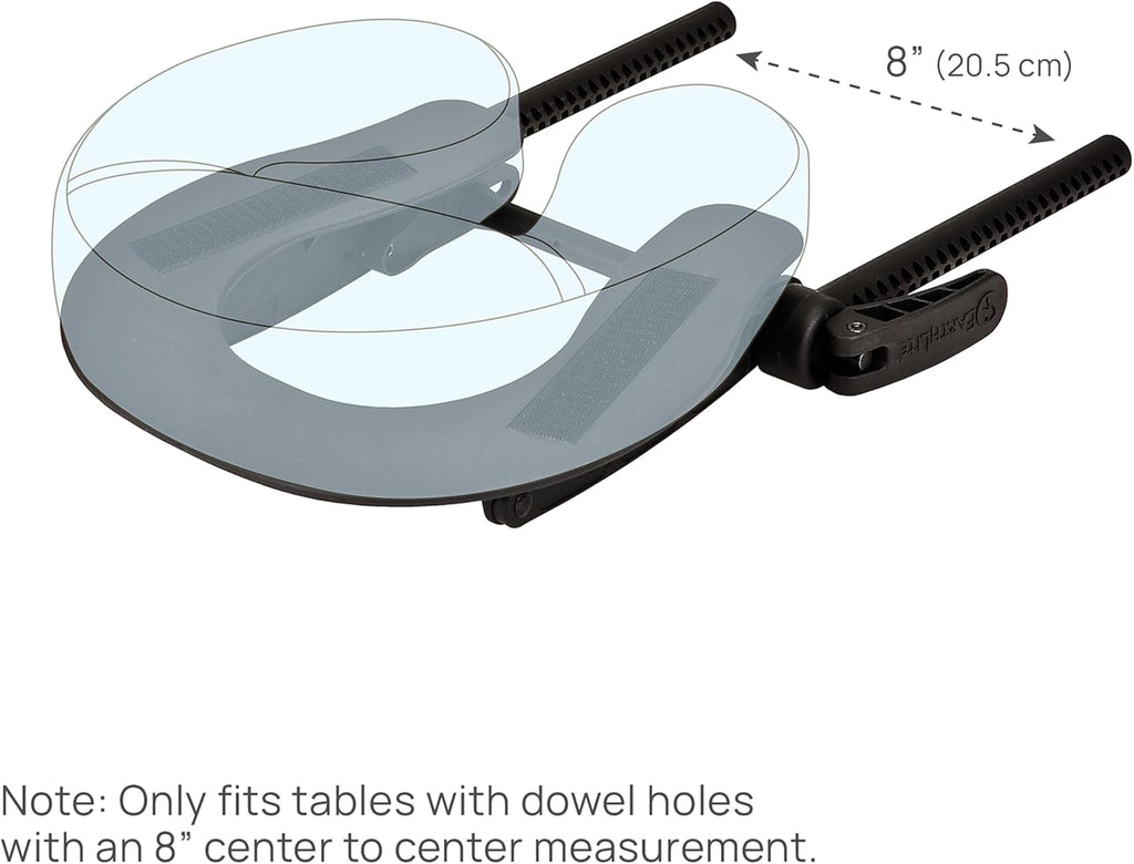 Massage Table Face Cradle Deluxe Adjustable - Durable, Fully Adjustable Headrest Platform for Massage Chairs & Tables