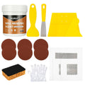 Drywall Repair Kit, 8.8oz Spackle Wall Repair Paste with Scraper, 6 Sandpaper Sheets & Self Adhesive Dry Wall Patch
