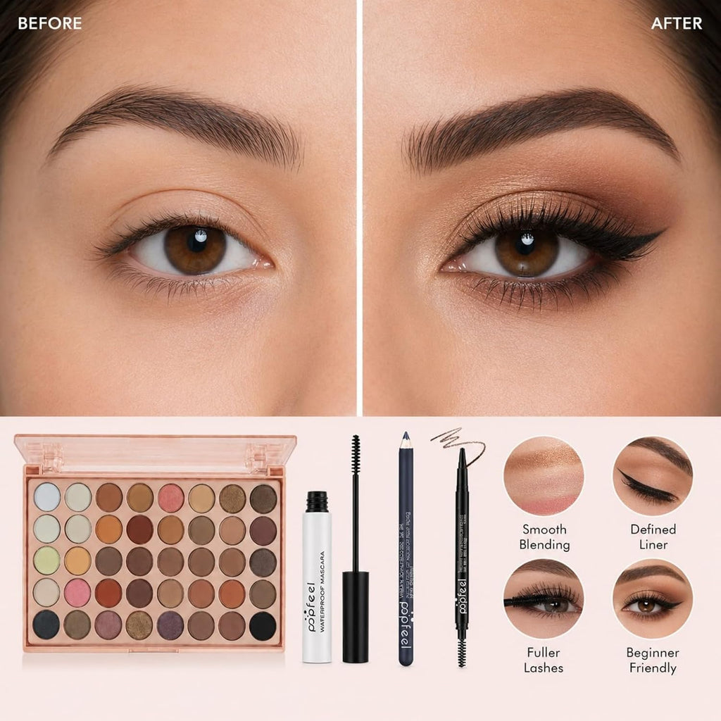 40-Color Eyeshadow Palette Eye Makeup Set (Light pink)