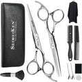 Hair Cutting Scissors Kit, 6" Haircut Scissors Set | 10PCS Professional Hair Shears, Japanese 440C Right-Hand Haircut