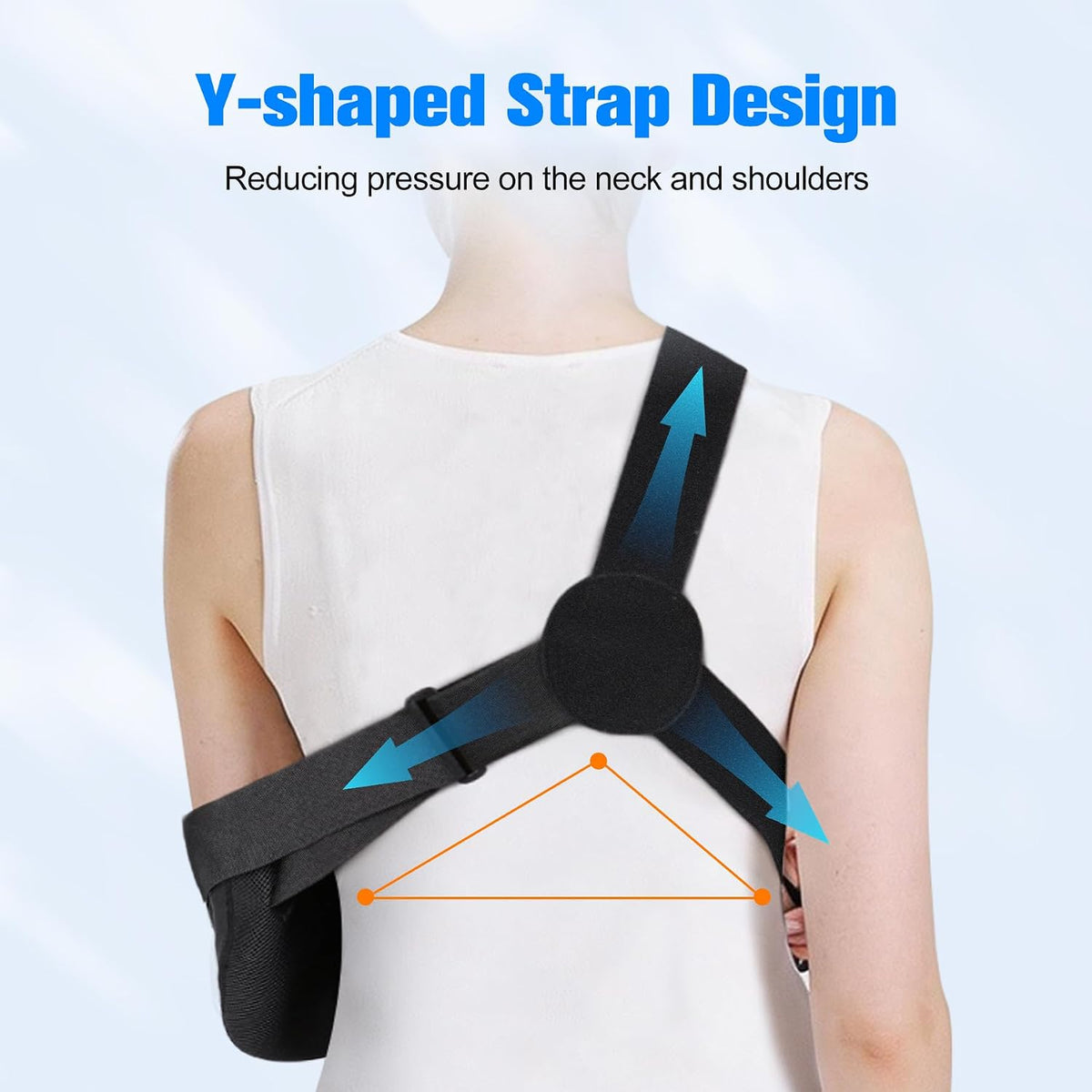 Arm Sling Shoulder Injury Immobilizer Rotator Cuff Support Brace, Comfortable Medical Sling Arm for Shoulder Injury