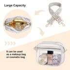 Clear Purse for Stadium Events Transparent Crossbody Bag