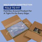 Flat Mailer Shipping Boxes 18"L x 12"W x 2"H Large 50-Pack | Corrugated Cardboard Box for Small or Large Business