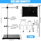 2 Set Chemistry Laboratory Stands Support Set, Lab Stand