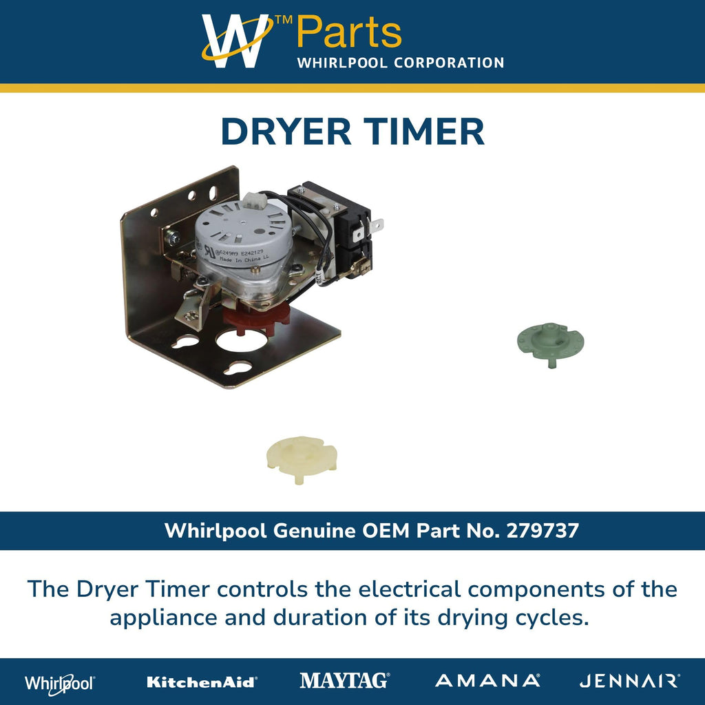 Whirlpool 279737 Genuine OEM Dryer Timer Replacement Part