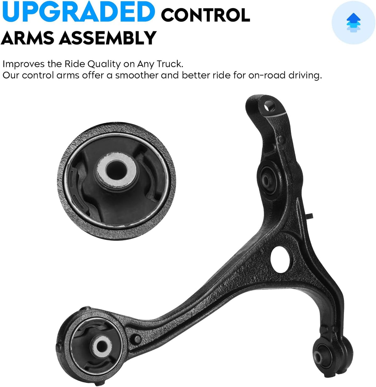Front Lower Control Arm Assemblies Compatible with Acura TSX 2004-2008, Honda Accord 2003-2007 Suspension Kit K640290 K640289 2pc Set