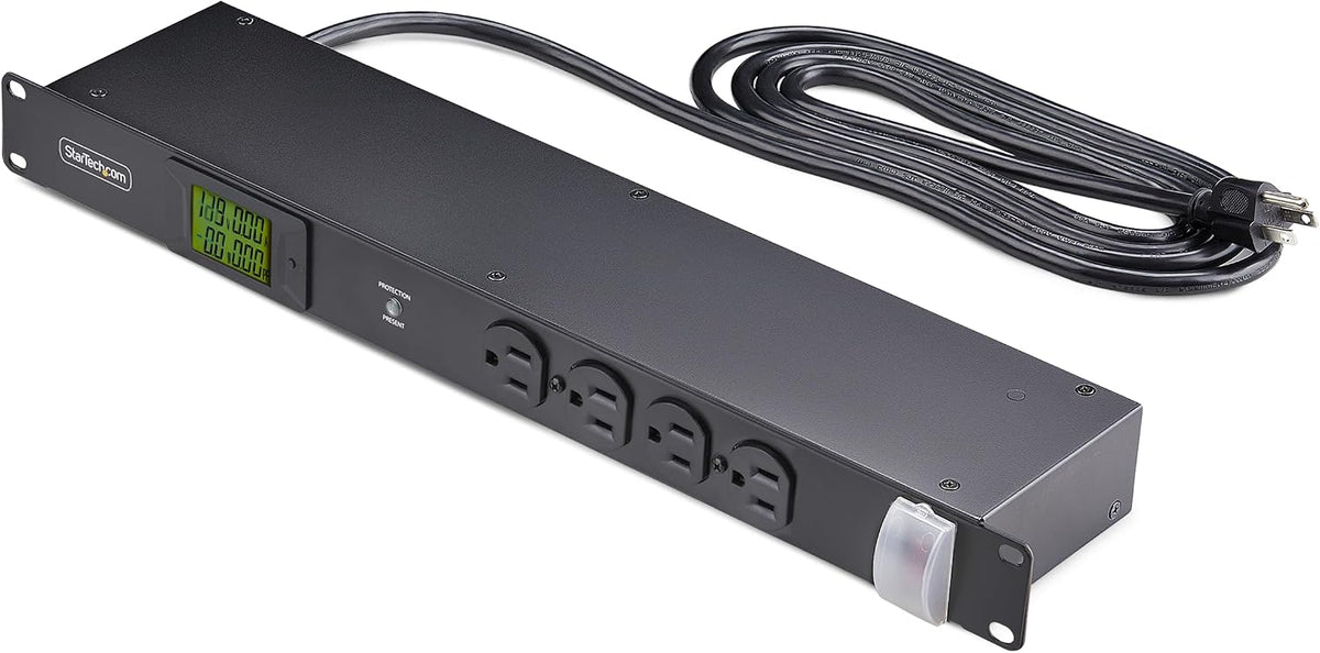 StarTech 16-Outlet 1U Metered PDU, Surge, TAA (16NM8-RACK-MOUNT-PDU)