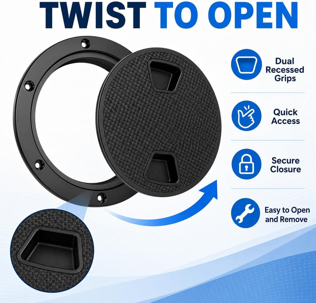 4 6 8 Inch Boat Deck Plate Inspection Hatch Detachable Cover