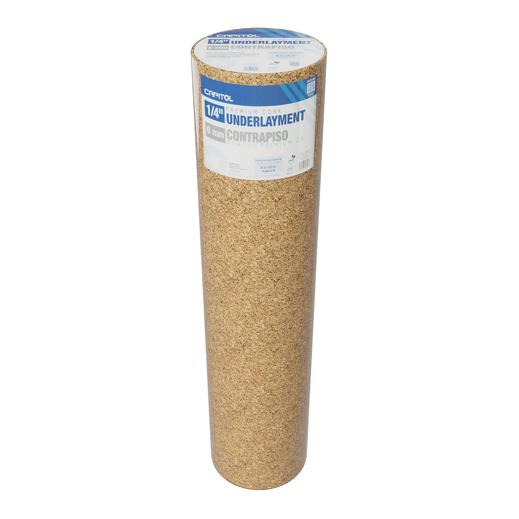 Premium Cork Underlayment Roll - 6 mm - 200 sq. ft. (4' x 50')