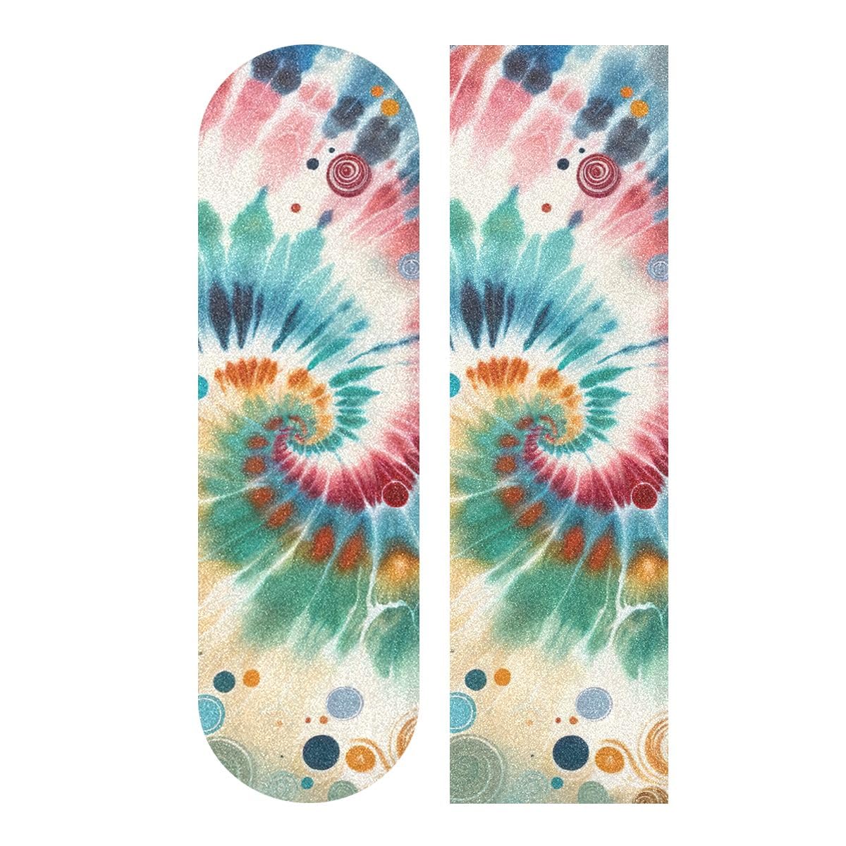 Colorful Tie Dye Swirl Skateboard Tape Waterproof Sticker Deck Sandpaper Griptape Longboard Skateboard Grip Tape