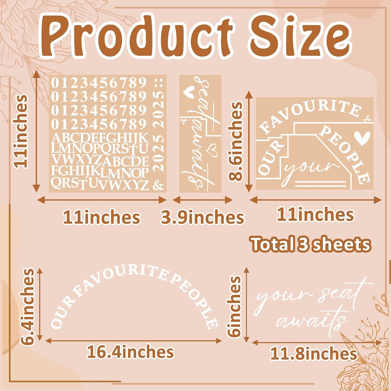 Wedding Welcome Sign for Mirror Seating Chart Decals for Reception Display