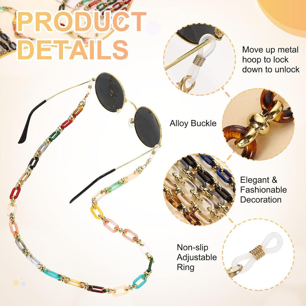 Acrylic Glasses Chain, Eyeglass Chain Holder Strap Chains