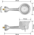 High Pressure Cast-Iron Propane Burner Head with Brass Fitting for Turkey Fryer Burners