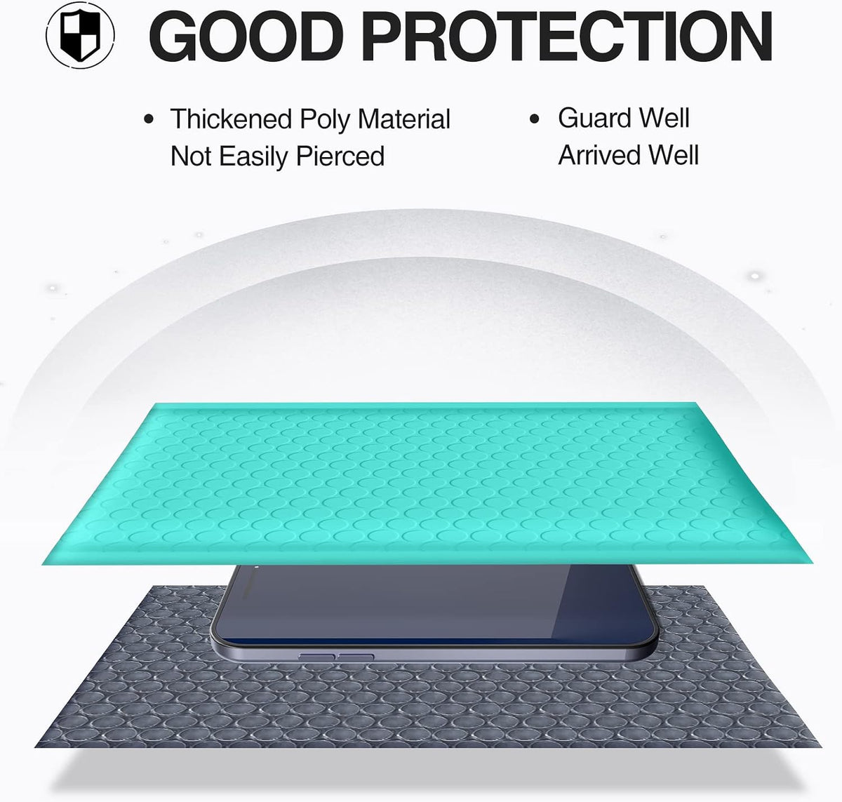 Bubble Mailers 8.5x12" 25 Pack Usable Size 8.5x11" Teal Shipping Bag