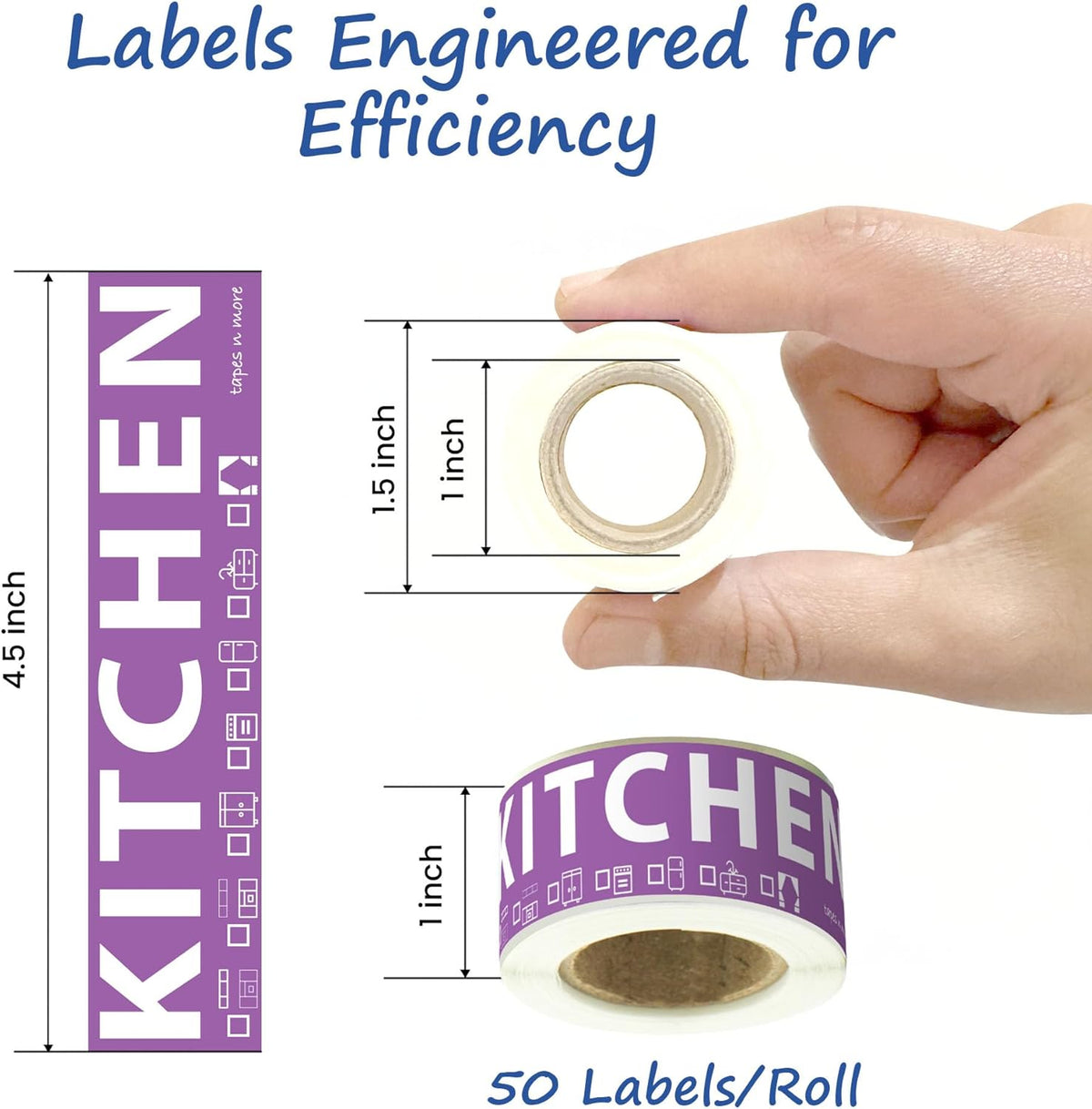 600 Home Moving Labels for 3 Bedroom House — 12 Color-Coded Room Labels (50 Each) + Fragile Stickers for Moving