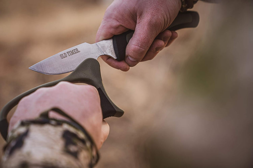 Outdoor Kit and Lightweight Field Dressing Kit with Bone Saw, Game Shears, Knife Sharpener, Knives, Gut Hook, and