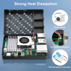 RasTech Accessories Kit for Raspberry Pi 5 Case with Active Cooler Compatible with Pi 5 16GB/8GB/4GB/2GB Board