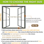 Magnetic Screen Door Self Closing, 48 x 60 inch, White