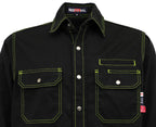 FR Shirts for Men Snaps Down 7.5oz Fire Resistant Welding Jackets