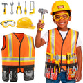 Kids Tool Set, Costumes for Kids, Toddler Dress Up Toys | Toddler Tools with Kids Construction Vest & Hard Hat, Kids'