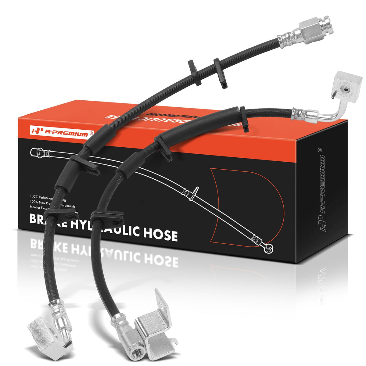 A-Premium Front Brake Hydraulic Hose Compatible with Dodge