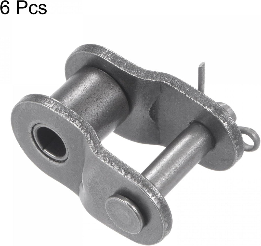uxcell 6Pcs #60 Chain Offset Half Link Roller, 3/4" Pitch Carbon Steel