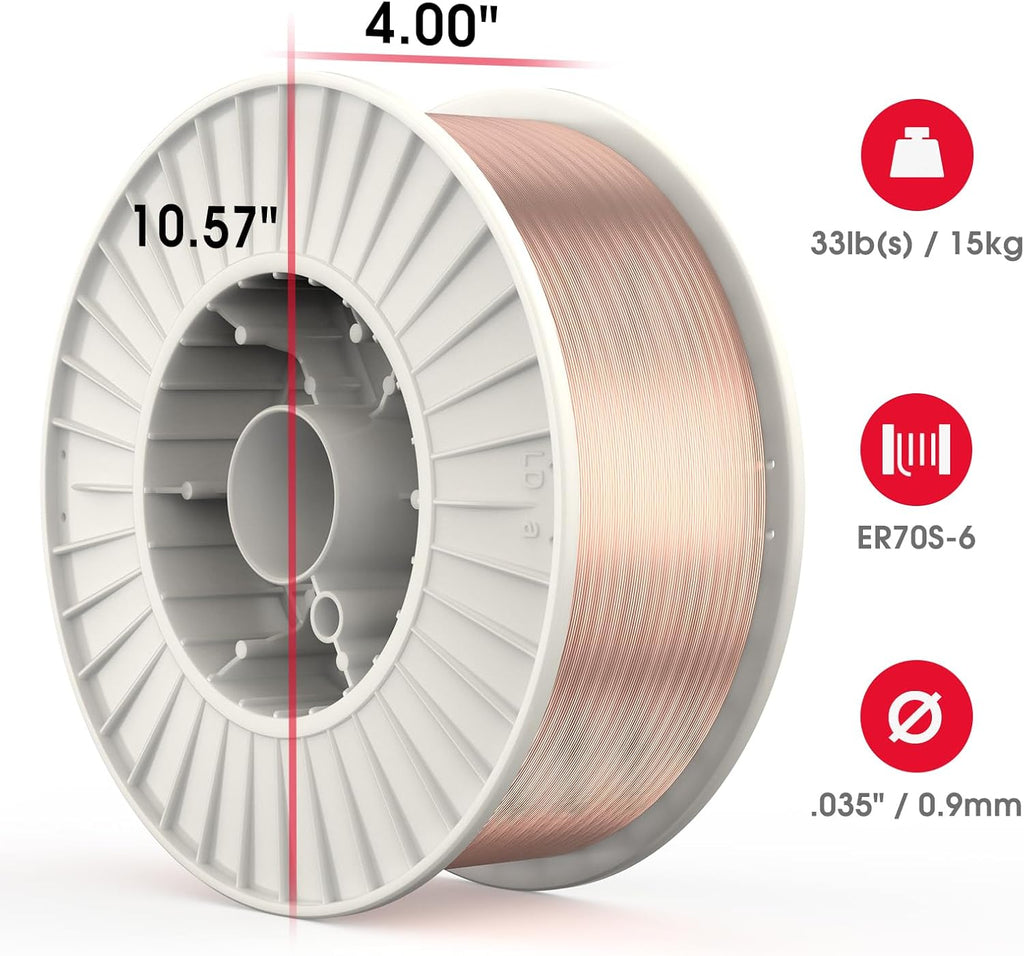 YESWELDER MIG Welding Wire, ER70S-6 Solid Carbon Steel