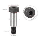 uxcell Alloy Steel Hexagon Socket Head Shoulder Screws Bolts, 1" Shoulder Length, 1/2" Shoulder Dia, 3/8-16 Thread, 2pcs