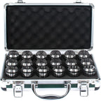 ER32 Spring Collet Set, 18Pcs in Aluminum Box, 3/32-3/4" Size, CNC