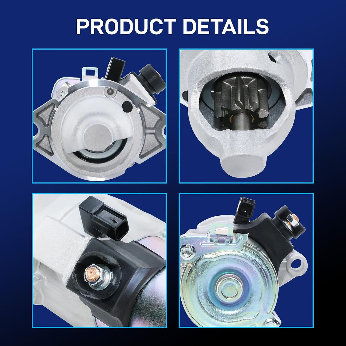 BDELI 17960N New Starter Fit for Honda 06-12 Accord 2.4, 06-11 Civic 2.0