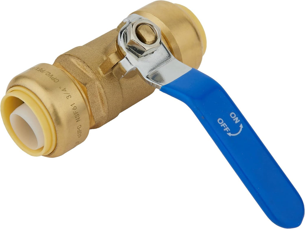 2Pcs EFIELD 1/2 Inch Push-Fit Full Port Ball Valve(PF-VALVE001-2)