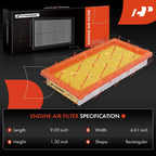 A-Premium 2-PC Engine Air Filter Compatible with Nissan