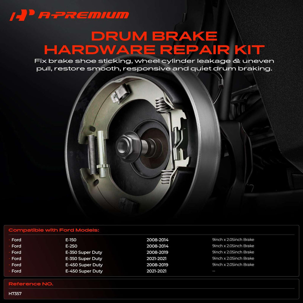 A-Premium Rear Side Drum Brake Hardware Kit