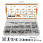 840 Pcs Stainless Steel Bearing Balls, 2/2.5/3/3.5/4/4.5/5/5.5/6/7/8/9/10mm