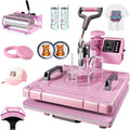 5 in 1 Heat Press Machine, 15x15 inch Heat Press for T-Shirts | 360°Swing Away Sublimation Heat Transfer Press