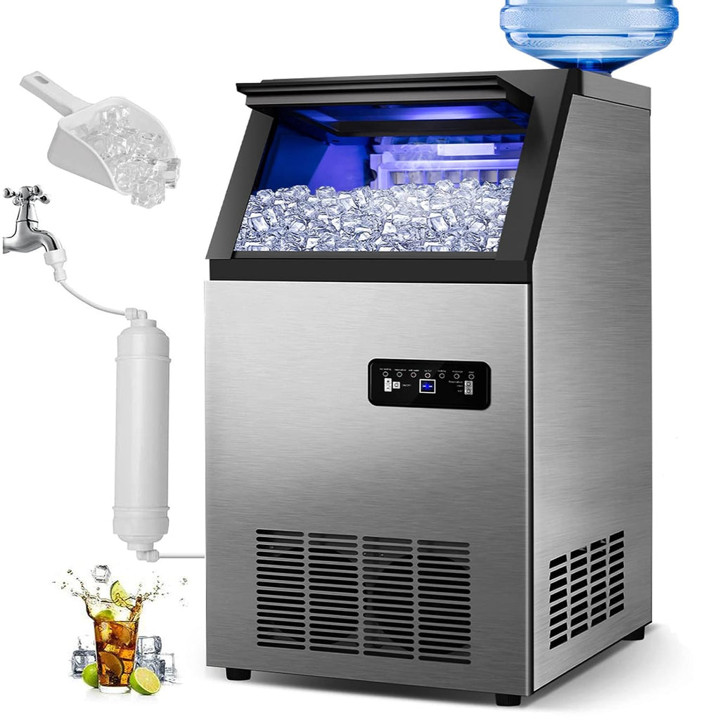 Commercial Ice Maker Machine 120Lbs/24H with 35Lbs Capacity