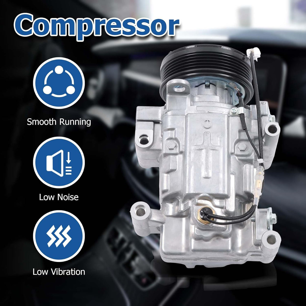 WFLNHB AC Compressor Replacement for Mazda 3 2004-2009 CO 10759C