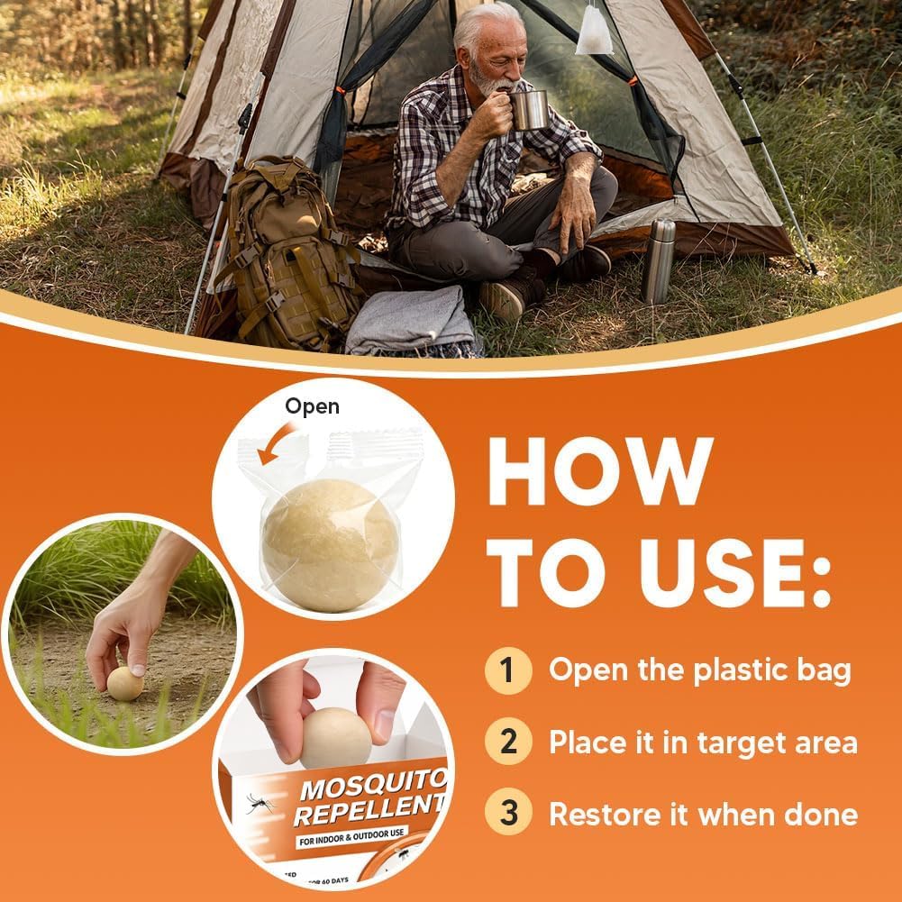 Mosquito Repellent Outdoor Patio, Indoor Mosquito Repellent Balls 8 Packs | Mosquito Deterrent for Yard, Mosquito