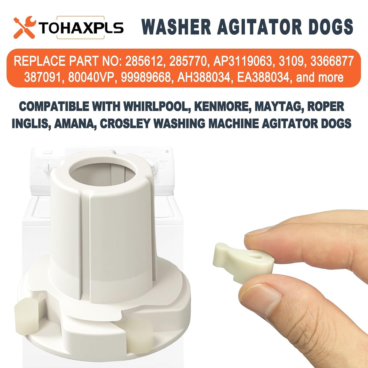 12 Packs 80040 Washer Agitator Dogs Replacement Kit