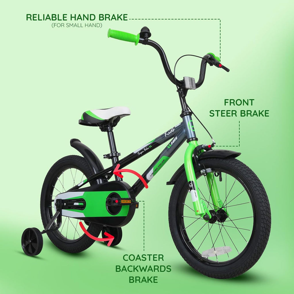 20 Inch Kids Bike BMX Style Beginner Bicycle Ages 4-12 Muticolors | High carbon steel frame, rider height 48-62 in