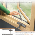 Touri Straight Arm Operator for Anderson Right Window Crank Replacement